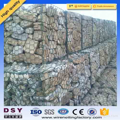 anping hexagonal mesh high Galvanized hexagonal gabion basket